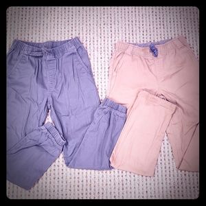 2 PAIR BOYS WONDER NATION PANTS - SIZE L 10/12